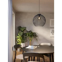 Eglo VENEZUELA hanglamp staal zwart H: 1100 mm | Ø 400 mm