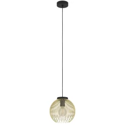 Eglo VENEZUELA hanglamp staal zwart, goud H: 1100 mm | Ø 235 mm