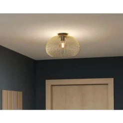 Eglo VENEZUELA Plafondarmaturen staal zwart, goud H: 250 mm | Ø 385 mm