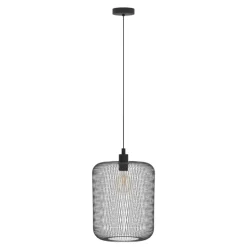 Eglo WRINGTON hanglamp staal zwart H: 1100 mm | Ø 300 mm
