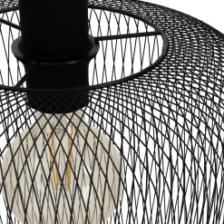 Eglo WRINGTON hanglamp staal zwart H: 1100 mm | Ø 300 mm