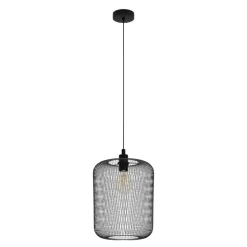 Eglo WRINGTON hanglamp staal zwart H: 1100 mm | Ø 300 mm