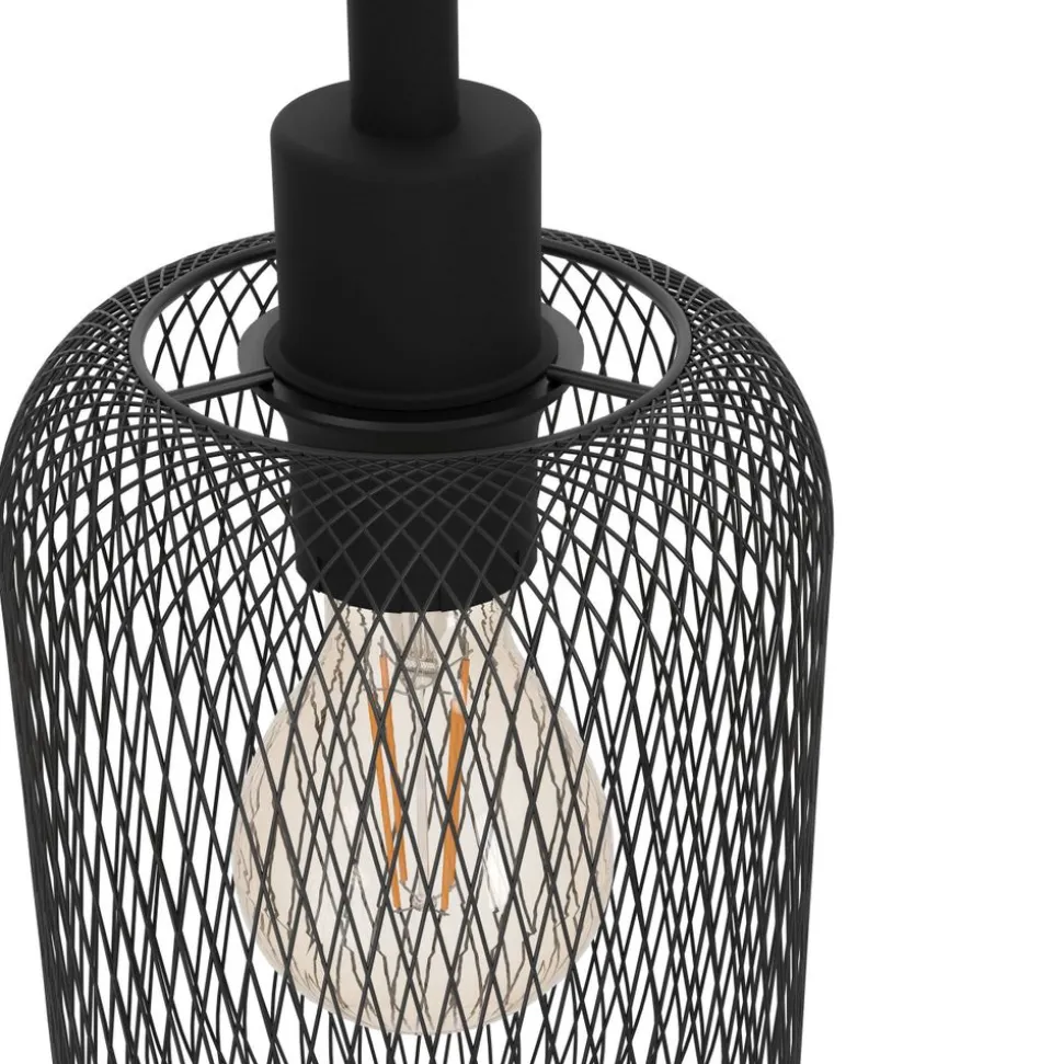 Eglo WRINGTON PENDEL 3xE27 L740 ZWART GAAS
