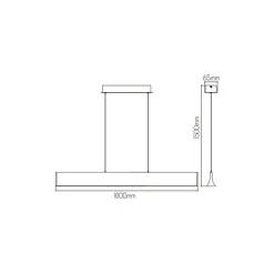 Fantasia AKARI LED 36Watt 1600Lm Pendant 3000K sanded white