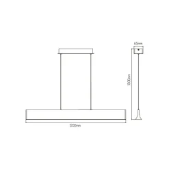 Fantasia AKARI LED 24Watt 1165Lm Pendant 3000K Sand white