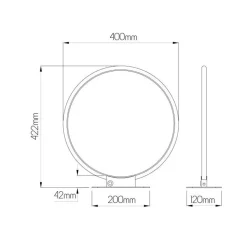 Fantasia ANNU table lamp  21W SMD 3000K dimmable ø400mm Black