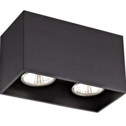 Fantasia BABAR Plafondlicht zwart vierkant 2xGU10 excl (max 50W)