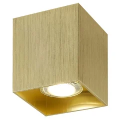 Fantasia BABAR Plafondlicht geborsteld goud vierkant 1xGU10 excl (max 50W)