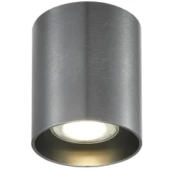 Fantasia BABAR Plafondlicht geborsteld staal rond 1xGU10 excl (max 50W)