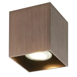 Fantasia BABAR Plafondlicht geborsteld brons vierkant 1xGU10 excl (max 50W)