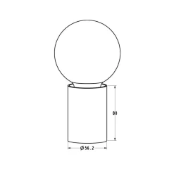 Fantasia BABU Tafellamp geborsteld goud 1x E27 excl (Ø56x80)
