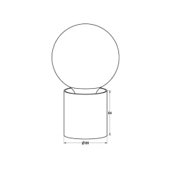 Fantasia BABU Tafellamp geborsteld goud 1x E27 excl (Ø80x84)