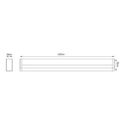 Fantasia BANY wall light 12W LED 2700K IP44  600mm