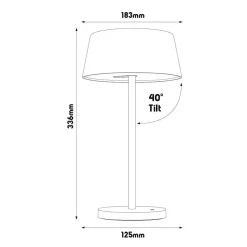 Fantasia DARLING LED Bureaulamp 5,3W 3-staps dimbaar wit