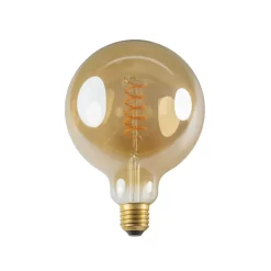 Fantasia E27 LED Globe Spiral G125 5W Amber 2200K Dimbaar