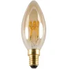 Fantasia E14 LED Kaars Spiral C35 3W Amber 2200K Dimbaar