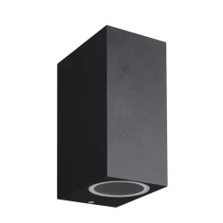 Fantasia FLUX SQ wall light  150mm 2x GU10 (excl) max 35Watt IP54 black