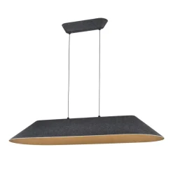 Fantasia FONIC 23W LED Pendel 1090x401mm dimbaar vilt donker / licht grijs