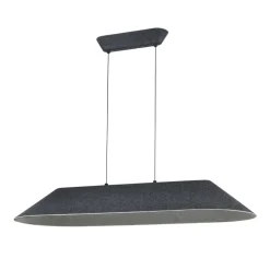 Fantasia FONIC 23W LED Pendel 1090x401mm dimbaar vilt donker / licht grijs