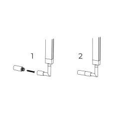 Fantasia GURI Wandlicht verlengstuk wandmontage (2 stuks), wit