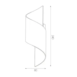 Fantasia HELIX Wandlicht wit G9 excl (max 40W)