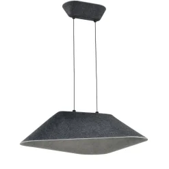 Fantasia ITZU 8,7W LED Pendel 550x550mm dimbaar vilt donker grijs /licht grijs