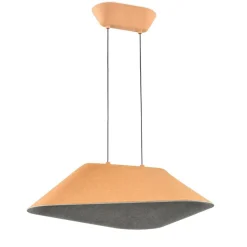 Fantasia ITZU 8,7W LED Pendel 550x550mm dimbaar vilt licht bruin / grijs