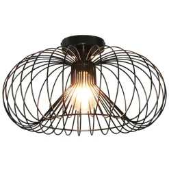 Fantasia JULIA 1x E27 plafondlamp Ø44cm zwart