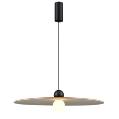 Fantasia JUTTU 8W LED Pendel Ø600mm dimbaar vilt licht bruin / grijs