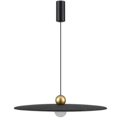 Fantasia JUTTU 8W LED Pendel Ø600mm dimbaar vilt donker grijs / licht grijs