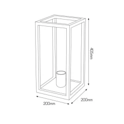Fantasia KAGO aged copper table lamp 1xE27 max 60W
