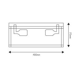 Fantasia KAGO black ceiling lamp 2xE27 max 60W