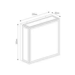 Fantasia KELSO wall lamp 2xE27 max 15W IP65 matt black