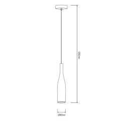 Fantasia KIRINA pendant 1xE27 sand-silver/milk white glas