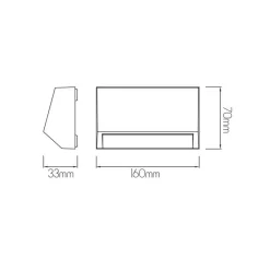 Fantasia KITO Wallamp white SMD LED 280Lm 3W IP65