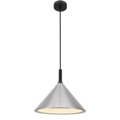 Fantasia KOTO 1xE27 Pendel Ø295mm zilver / zwart / wit