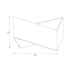 Fantasia KUMIS Wandlicht wit 2xG9 excl (max 40W)