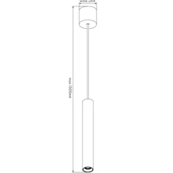 Fantasia LOPAL 1L 4,5W LED pendel zwart