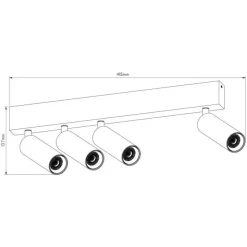 Fantasia Lopal 4L 4W 360LM ceiling  sandy white