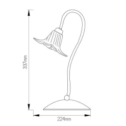Fantasia MEGAN Table lamp 1x G9 LED incl Black/red