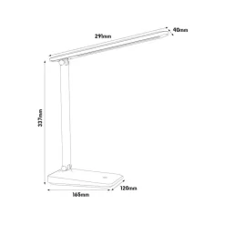 Fantasia MISO LED Bureaulamp 2,6W Dimbaar + CCT zwart