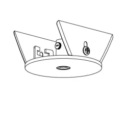 Fantasia 70mm Ø60mm inbouw basis voor pendel - zwart