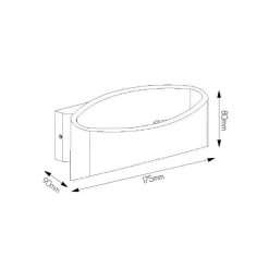 Fantasia MYRA v2.0 wall lamp up-down LED 6W Sand White, driver incl.