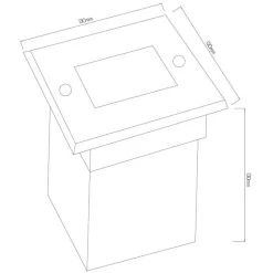 Fantasia NELIO floorspot 5W COB Led 3000K 400lm IP67