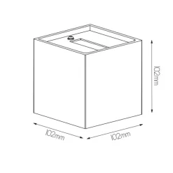 Fantasia NEMO walllamp up-down LED 1x4W sand white