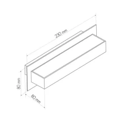 Fantasia NENAD WL alu R7s 118mm 10W LED dimmable WW