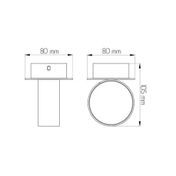 Fantasia NIC-NAC WALLLP 1XG9/2,5W LED AN.ALU 136/1+125
