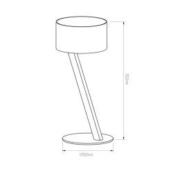 Fantasia NOMA tafellamp wit/goud G9 excl