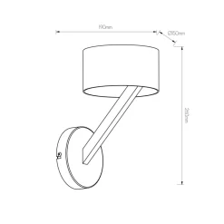 Fantasia NOMA wandlicht wit/goud G9 excl