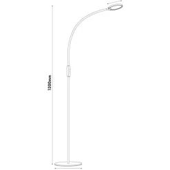Fantasia NONI LED Vloerlamp 5W 5-staps dimbaar wit